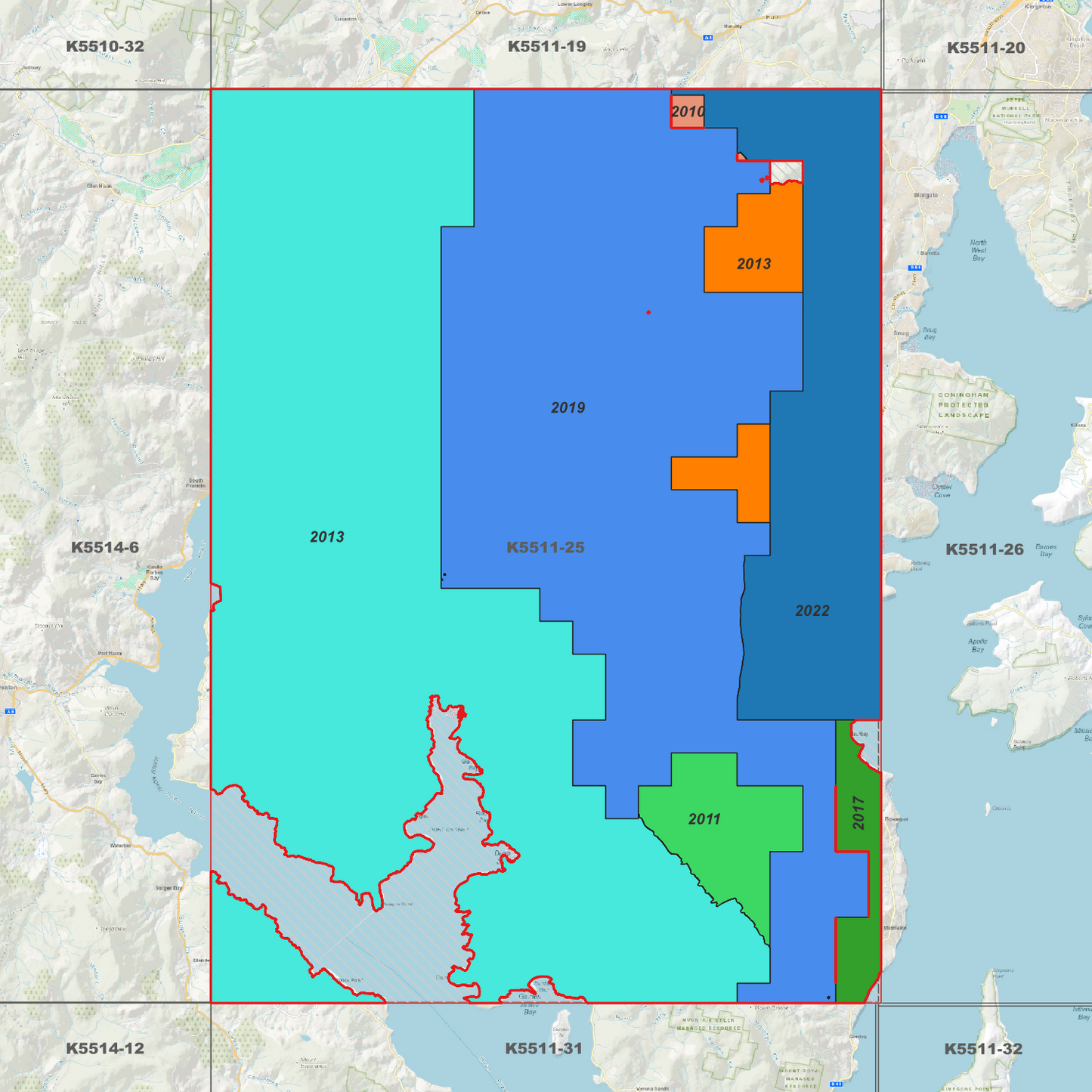 Huonville 1m Digital Elevation Model (K5511-25)