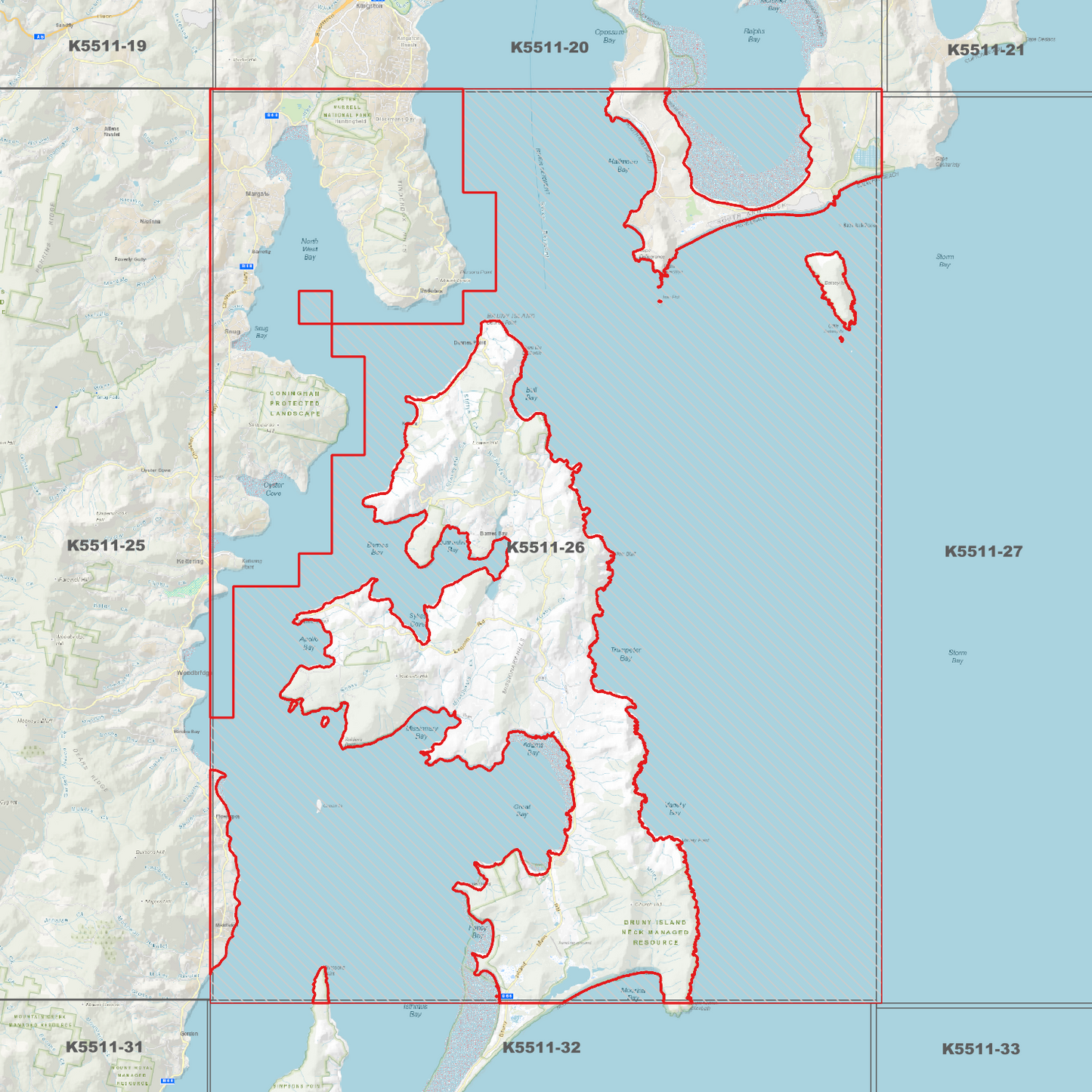 North Bruny 1m Digital Elevation Model (K5511-26)