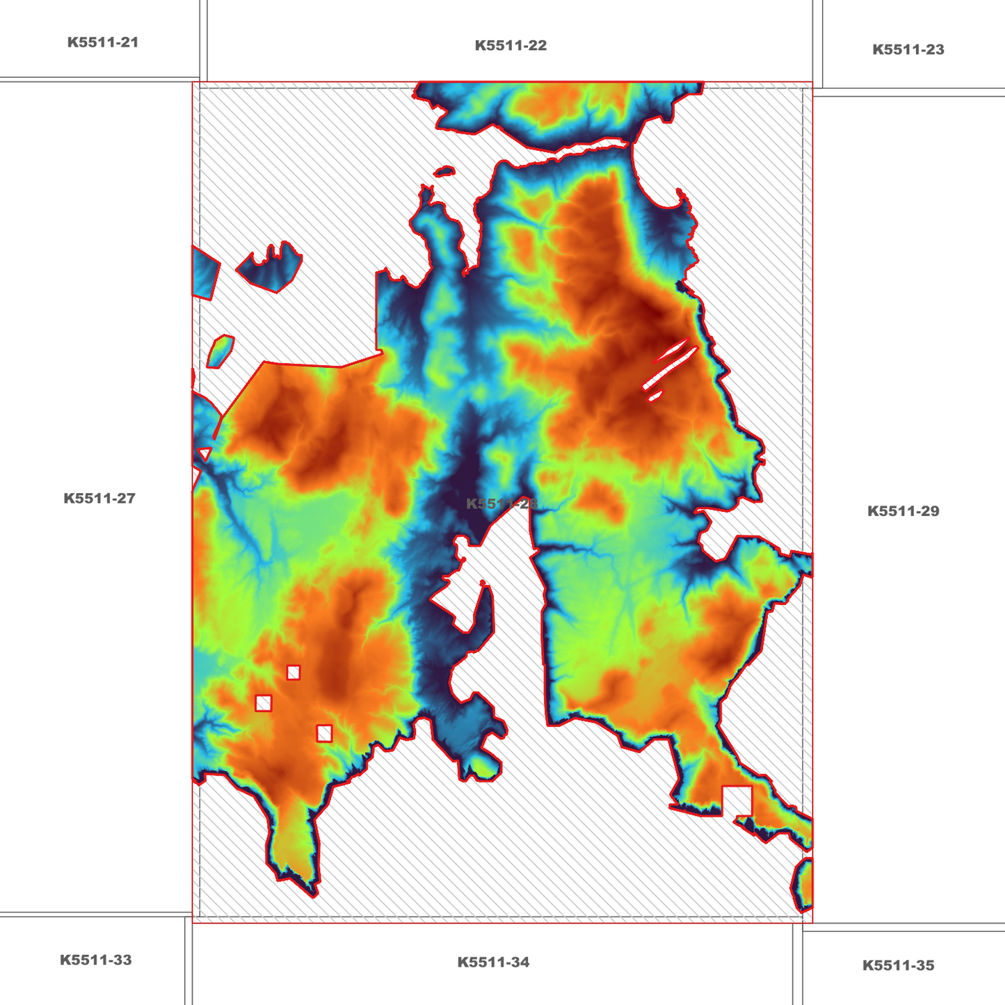 Port Arthur 1m Digital Elevation Model (K5511-28)