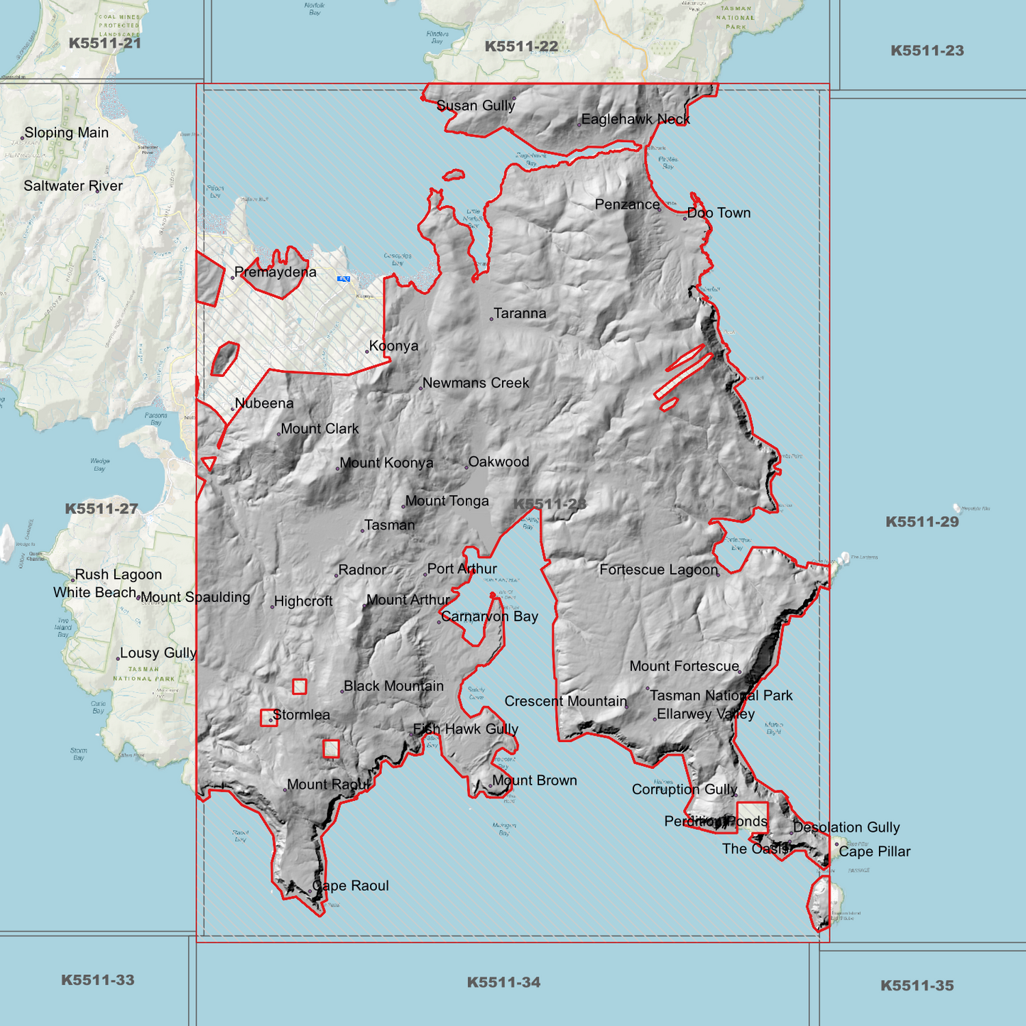 Port Arthur 1m Digital Elevation Model (K5511-28)