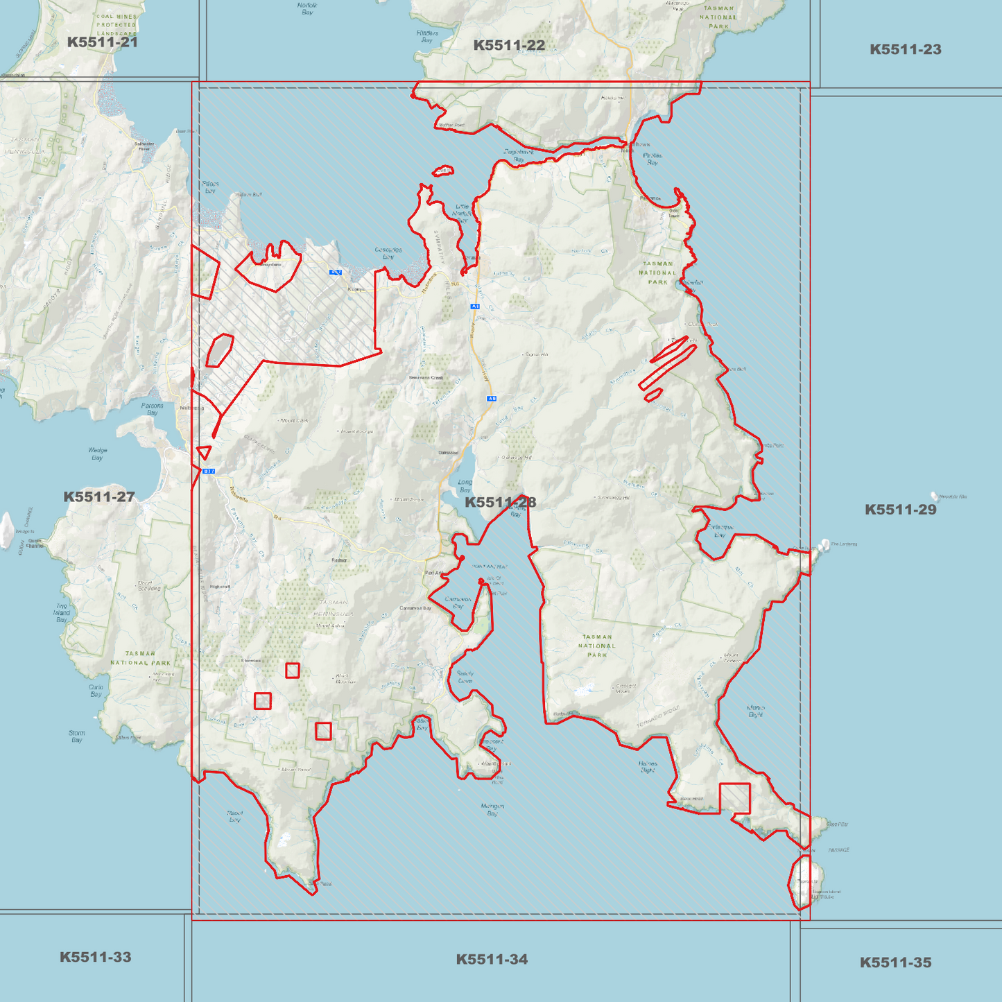 Port Arthur 1m Digital Elevation Model (K5511-28)