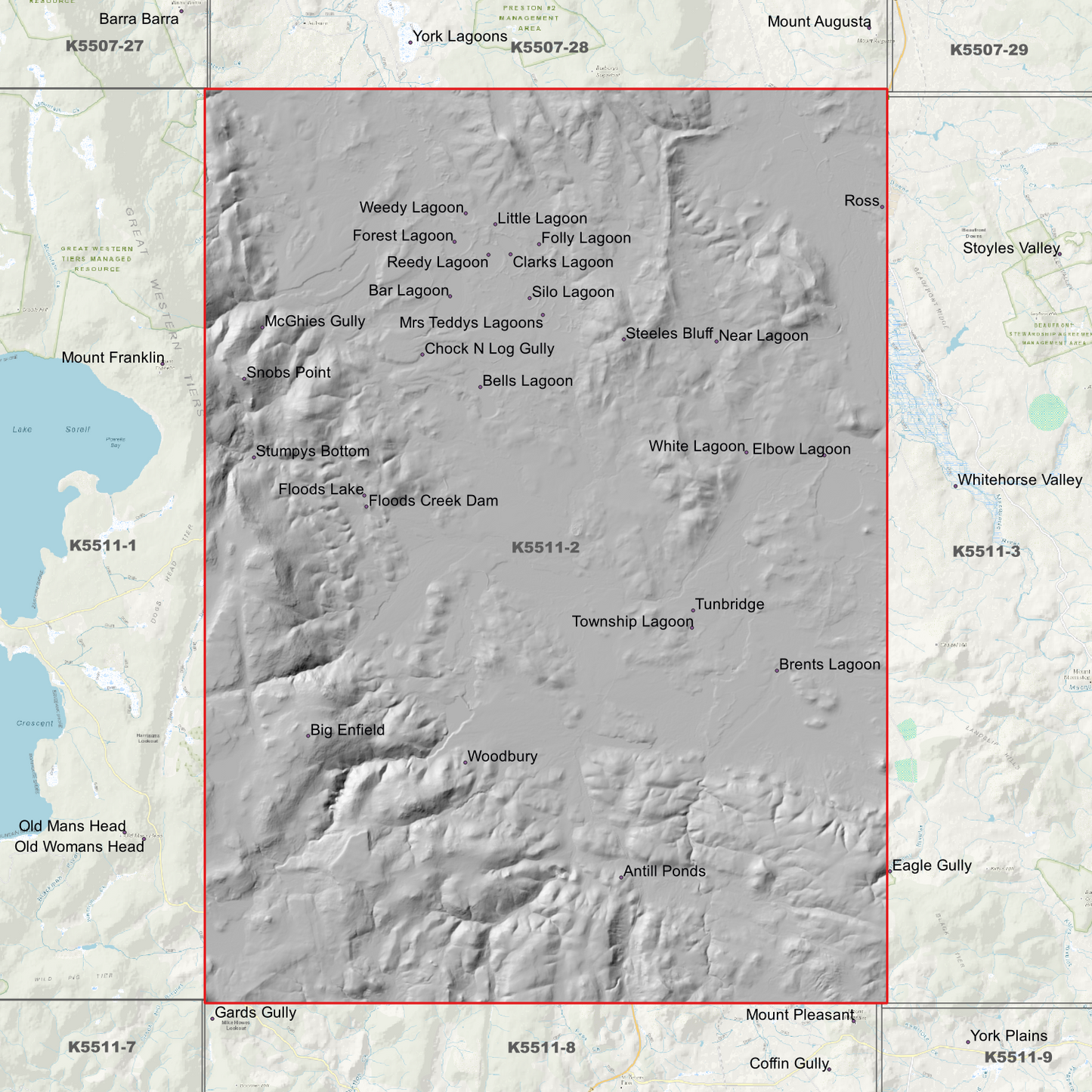 Tunbridge 1m Digital Elevation Model (K5511-2)