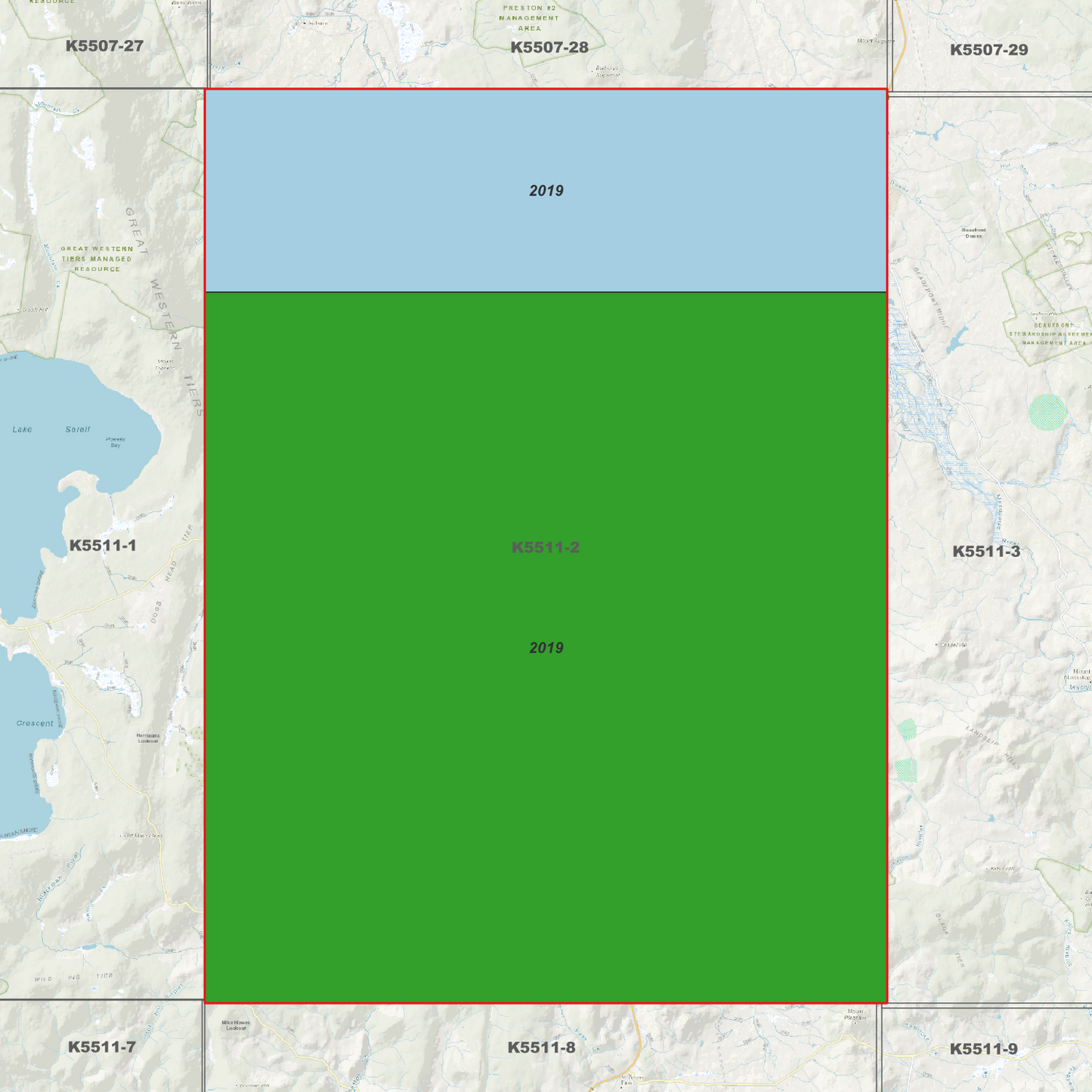 Tunbridge 1m Digital Elevation Model (K5511-2)