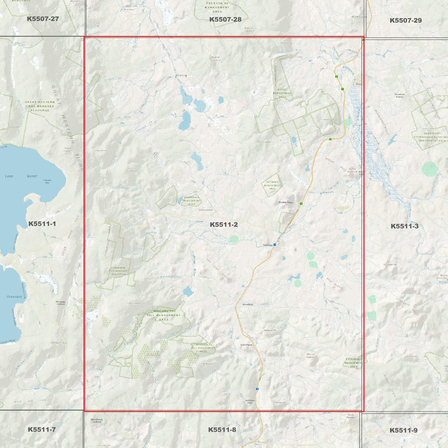 Tunbridge 1m Digital Elevation Model (K5511-2)