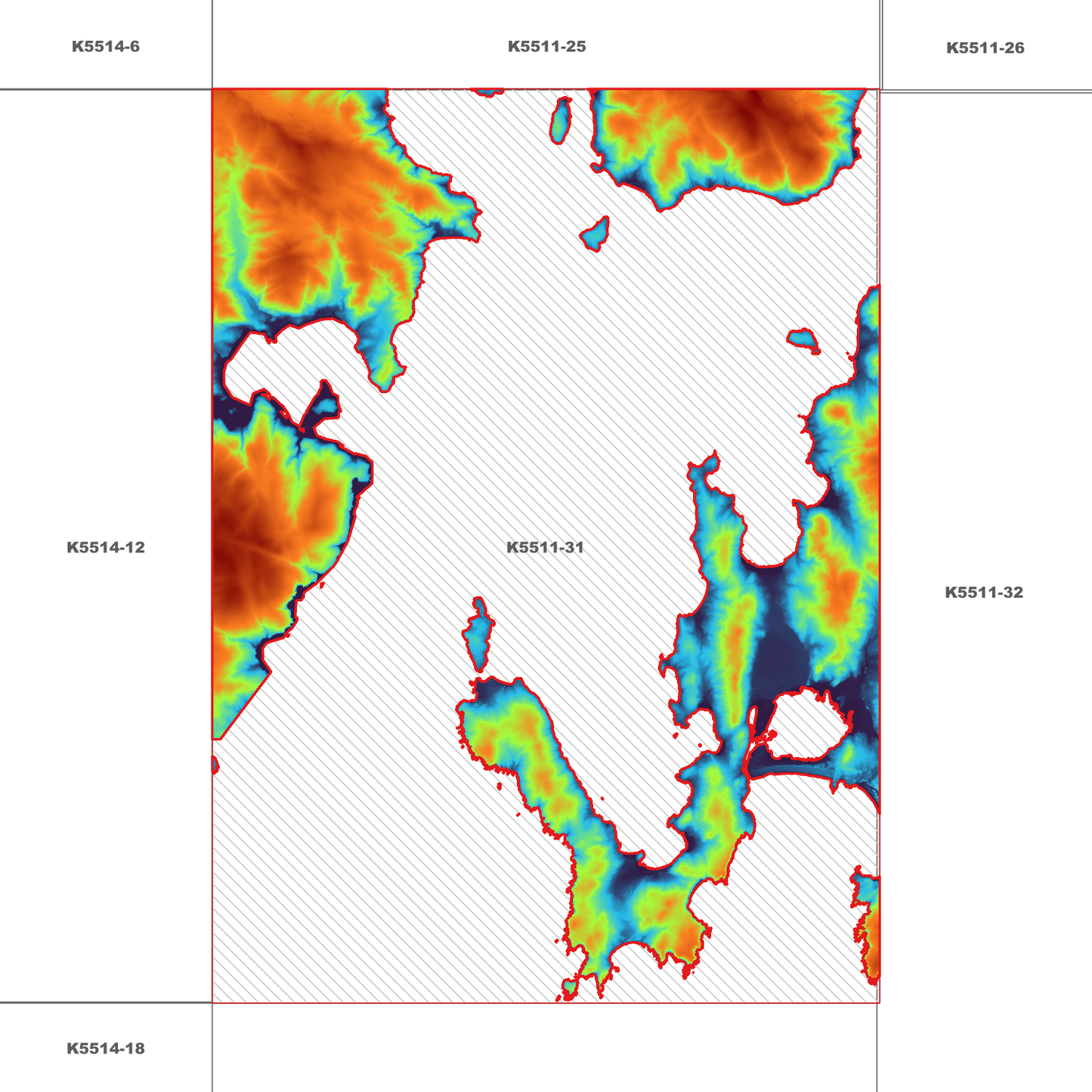 Dover 1m Digital Elevation Model (K5511-31)