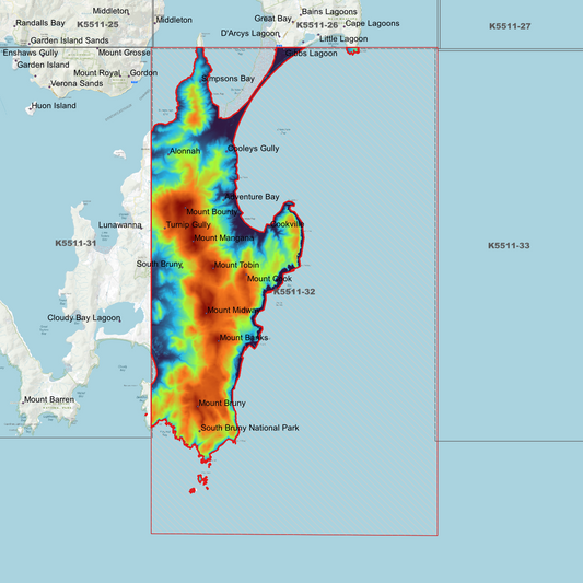 South Bruny 1m Digital Elevation Model (K5511-32)