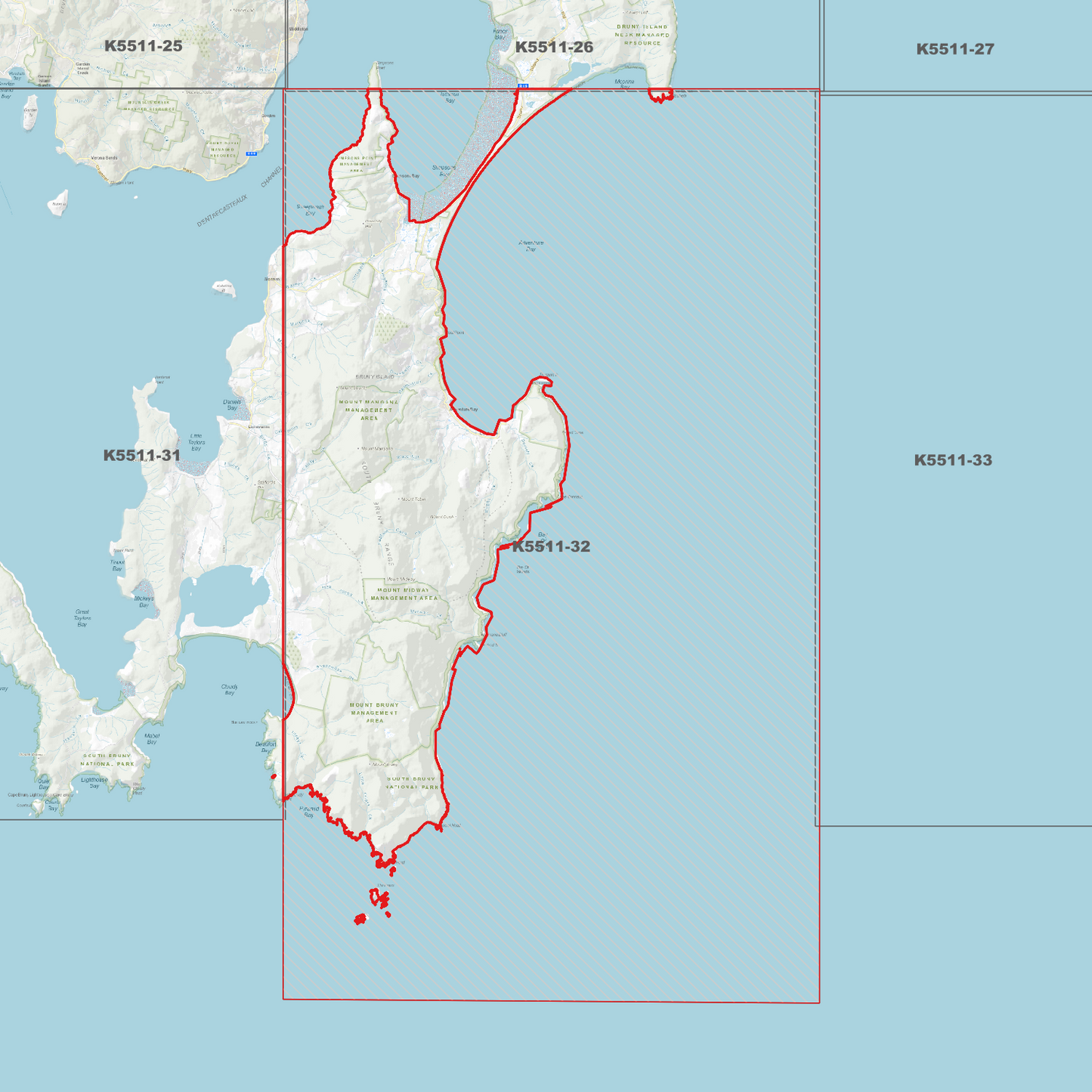 South Bruny 1m Digital Elevation Model (K5511-32)