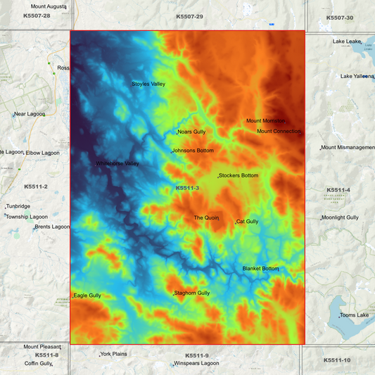 Quoin 1m Digital Elevation Model (K5511-3)