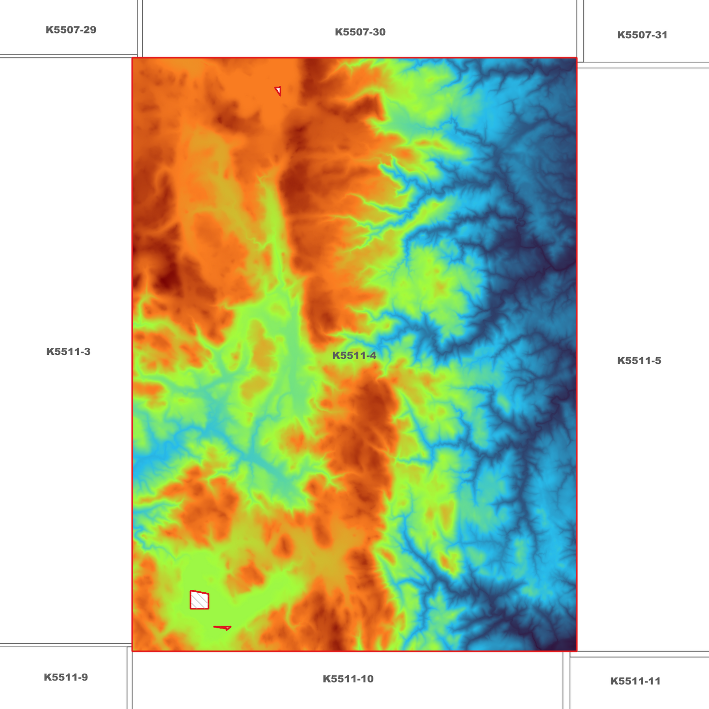 Tooms 1m Digital Elevation Model (K5511-4)
