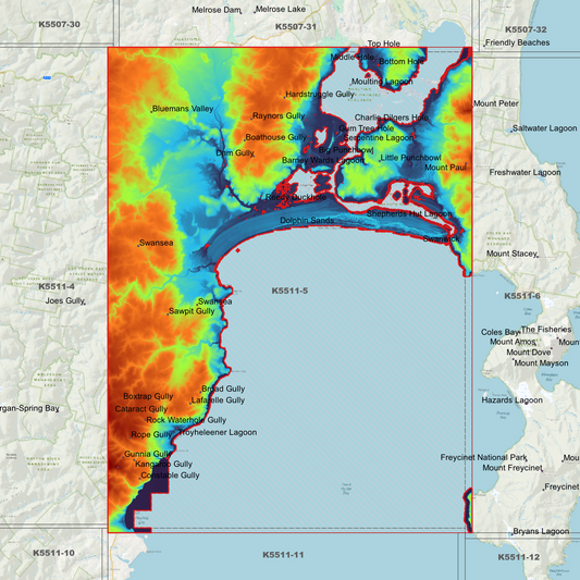 Swansea 1m Digital Elevation Model (K5511-5)