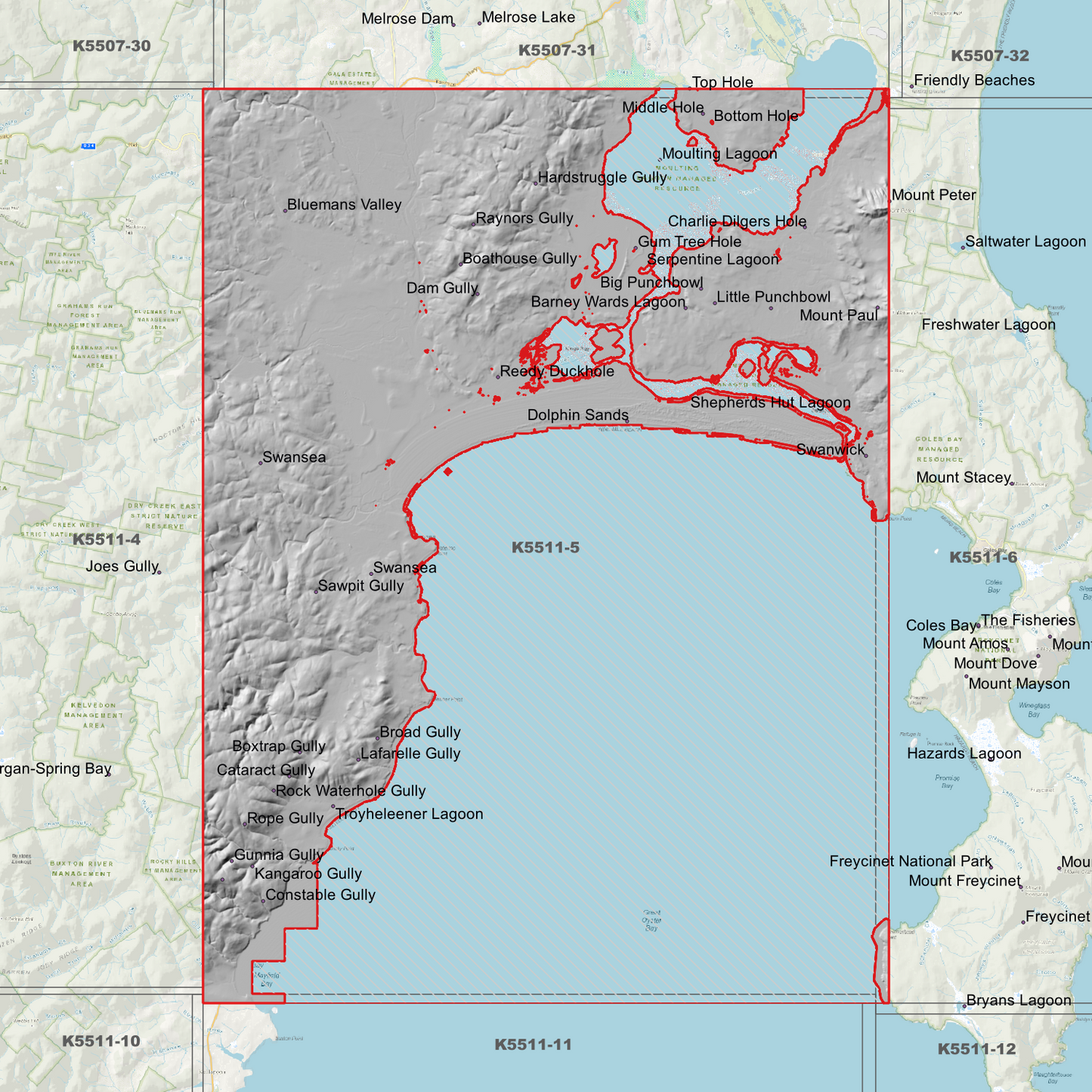 Swansea 1m Digital Elevation Model (K5511-5)