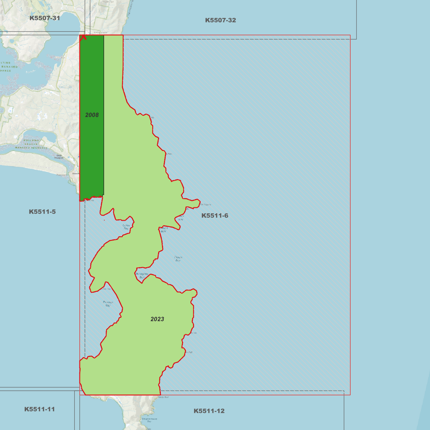 Coles Bay Freycinet 1m Digital Elevation Model (K5511-6)