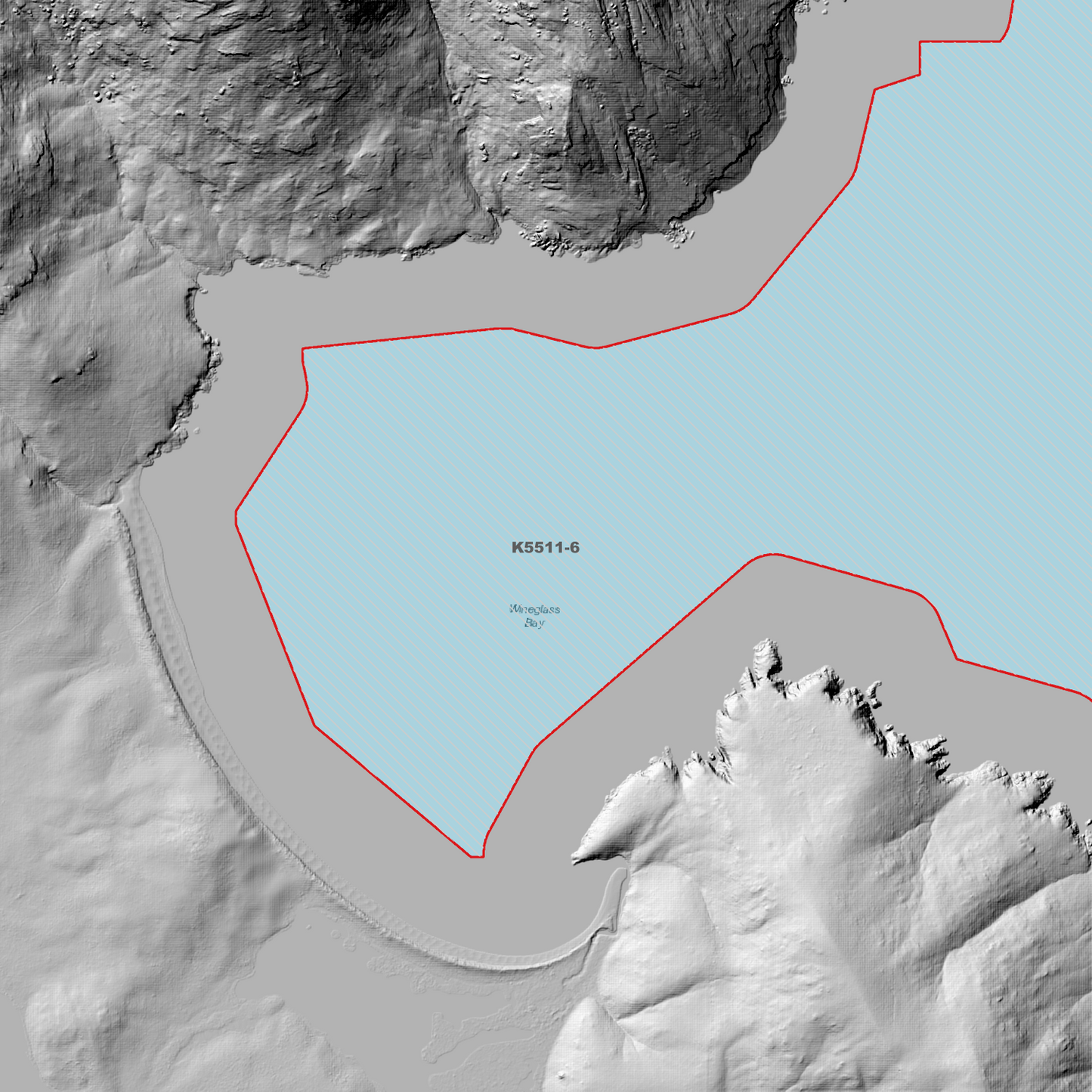 Coles Bay Freycinet 1m Digital Elevation Model (K5511-6)