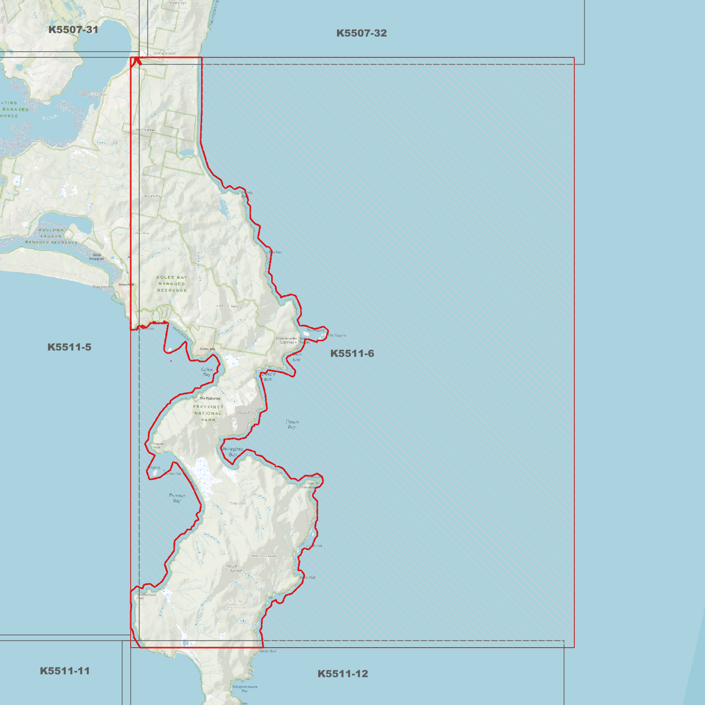 Coles Bay Freycinet 1m Digital Elevation Model (K5511-6)