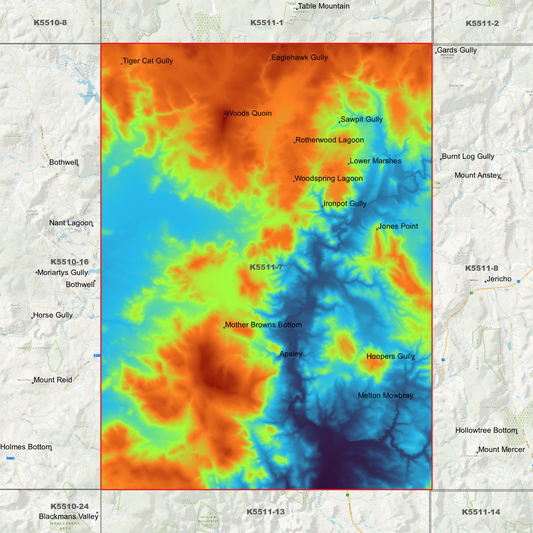 Melton Mowbray 1m Digital Elevation Model (K5511-7)