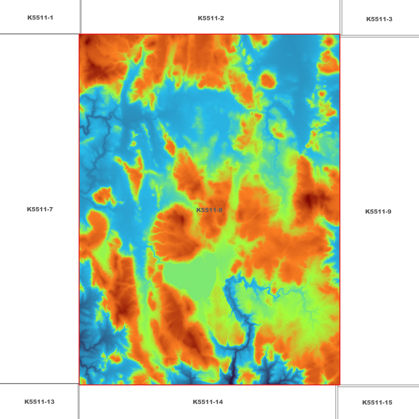 Oatlands 1m Digital Elevation Model (K5511-8)