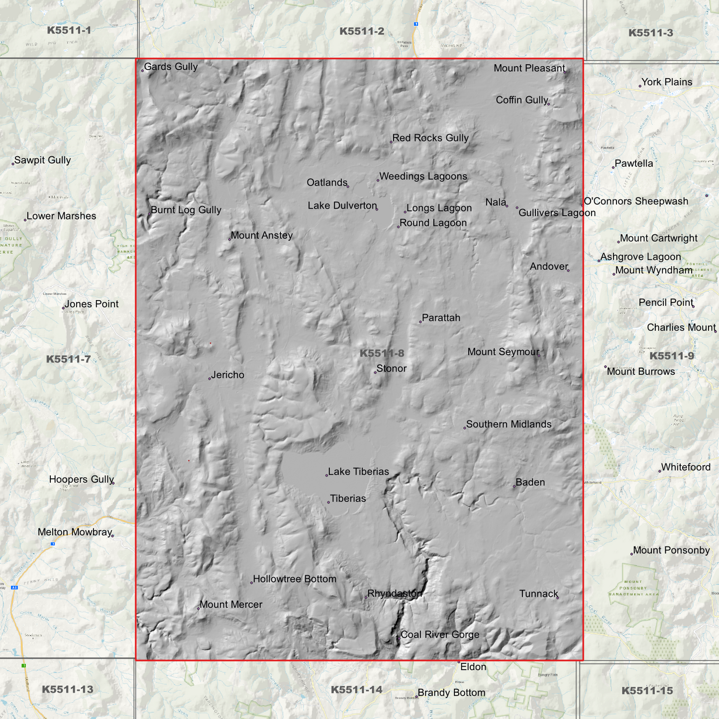 Oatlands 1m Digital Elevation Model (K5511-8)