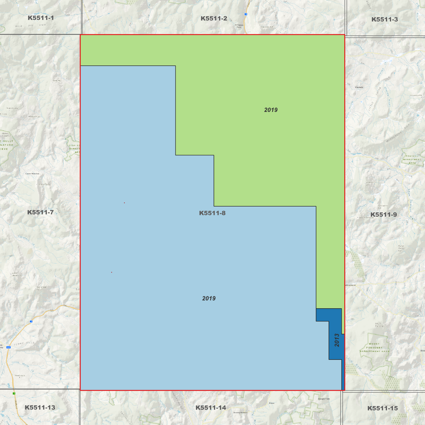 Oatlands 1m Digital Elevation Model (K5511-8)