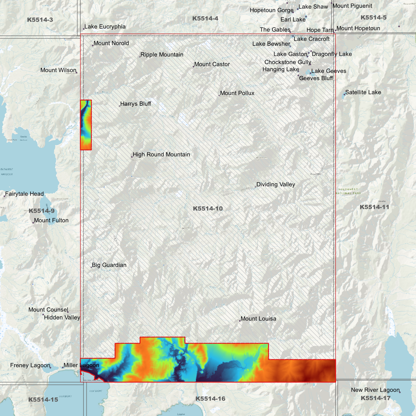 High Round Mountain 1m Digital Elevation Model (K5514-10)