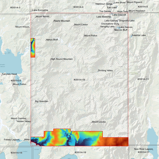 High Round Mountain 1m Digital Elevation Model (K5514-10)