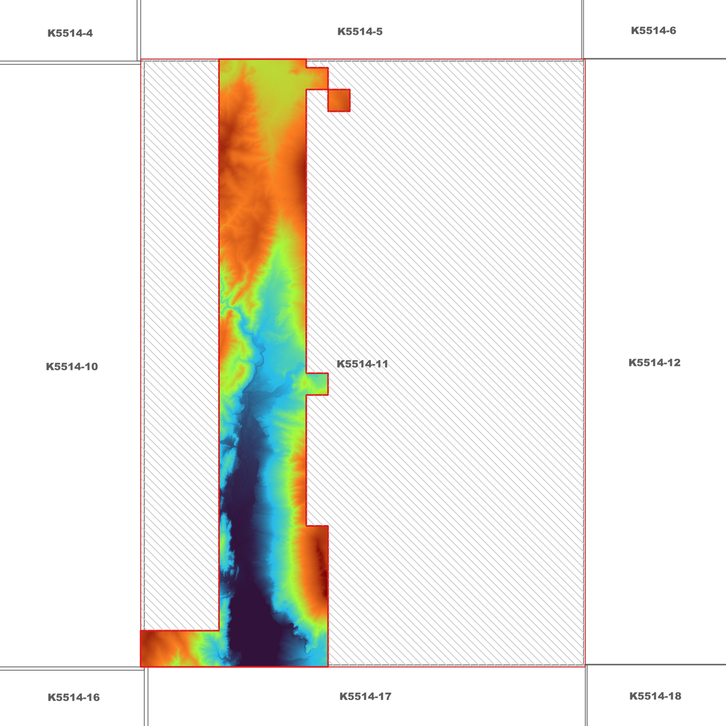 Precipitous Bluff 1m Digital Elevation Model (K5514-11)