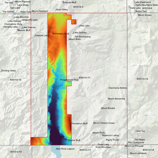 Precipitous Bluff 1m Digital Elevation Model (K5514-11)