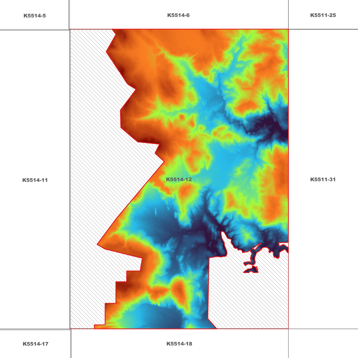 Southport 1m Digital Elevation Model (K5514-12)