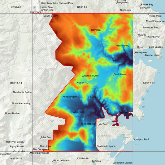 Southport 1m Digital Elevation Model (K5514-12)
