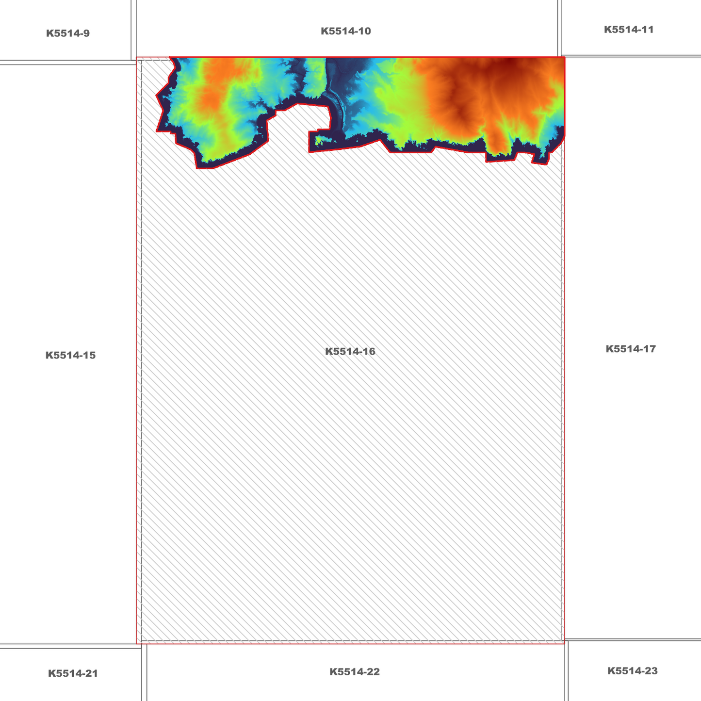 Louisa Bay 1m Digital Elevation Model (K5514-16)