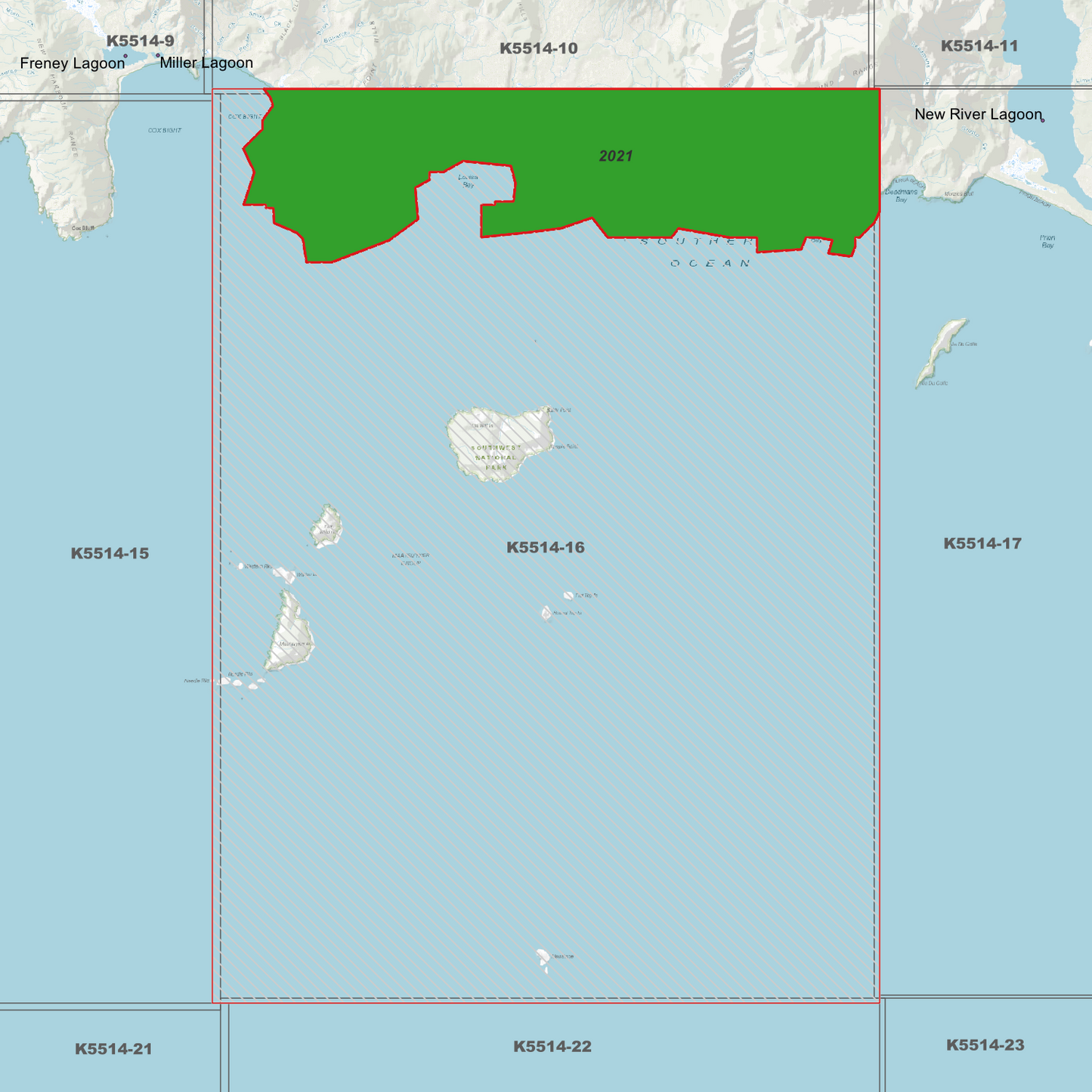 Louisa Bay 1m Digital Elevation Model (K5514-16)