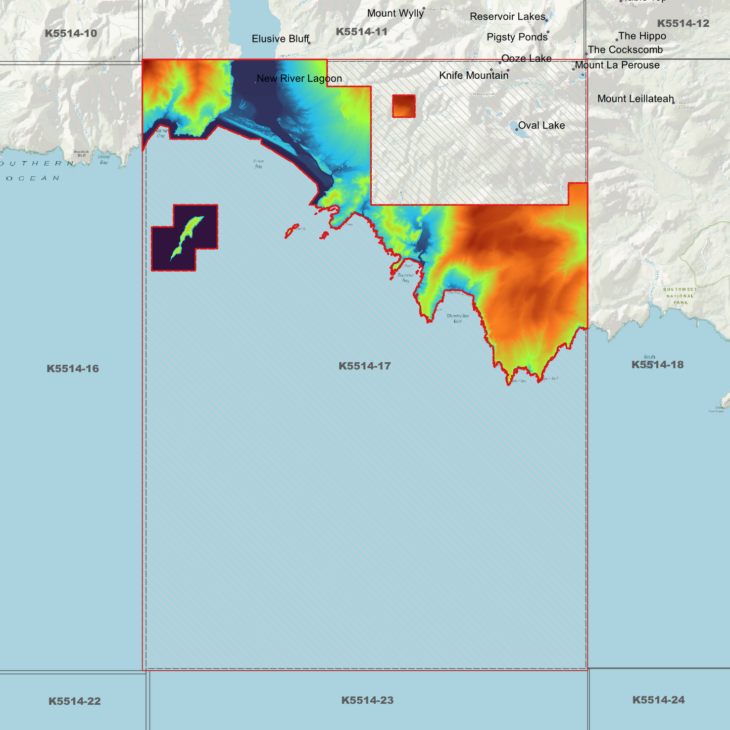South Cape 1m Digital Elevation Model (K5514-17)