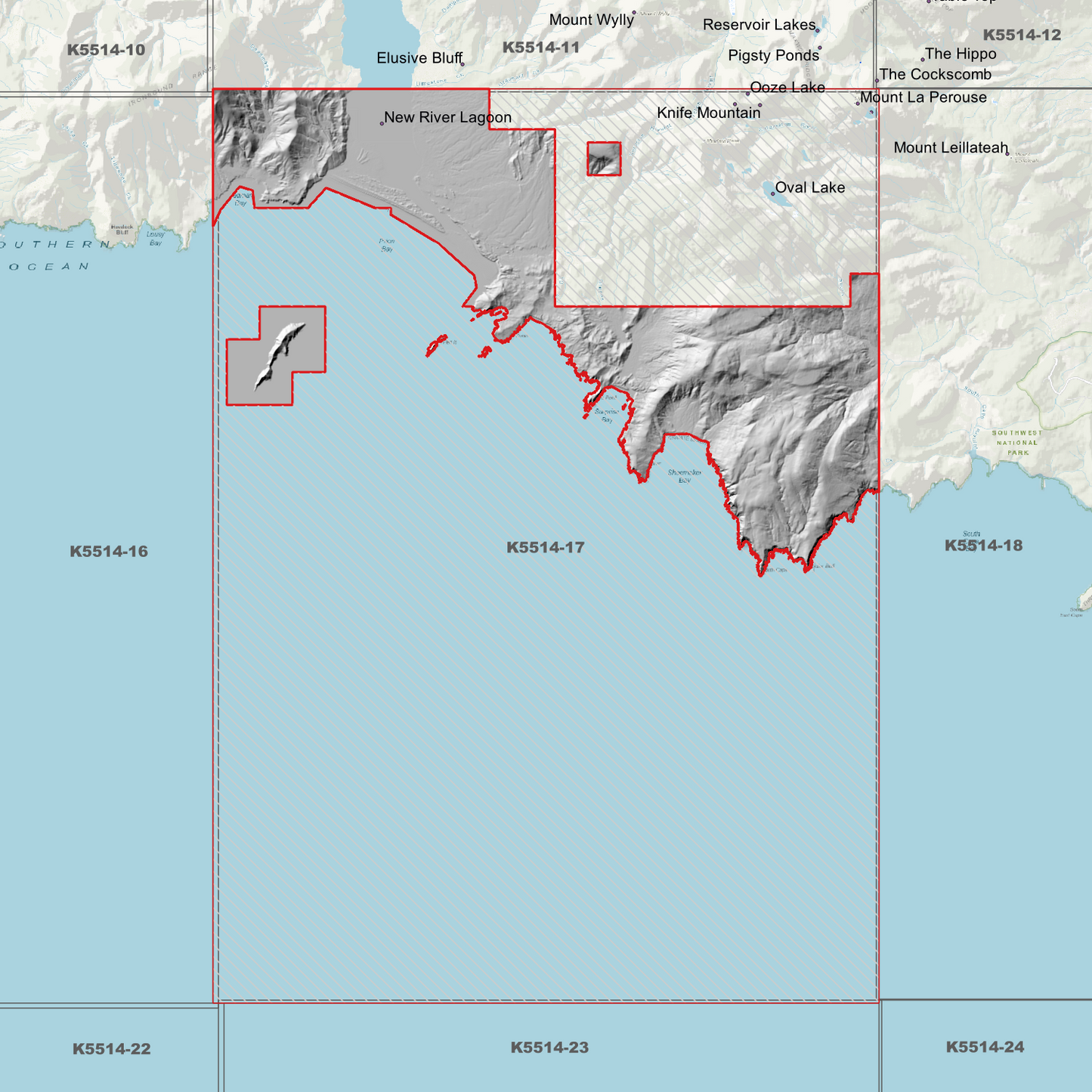 South Cape 1m Digital Elevation Model (K5514-17)
