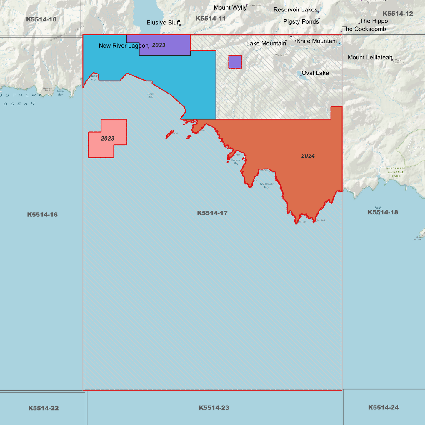 South Cape 1m Digital Elevation Model (K5514-17)
