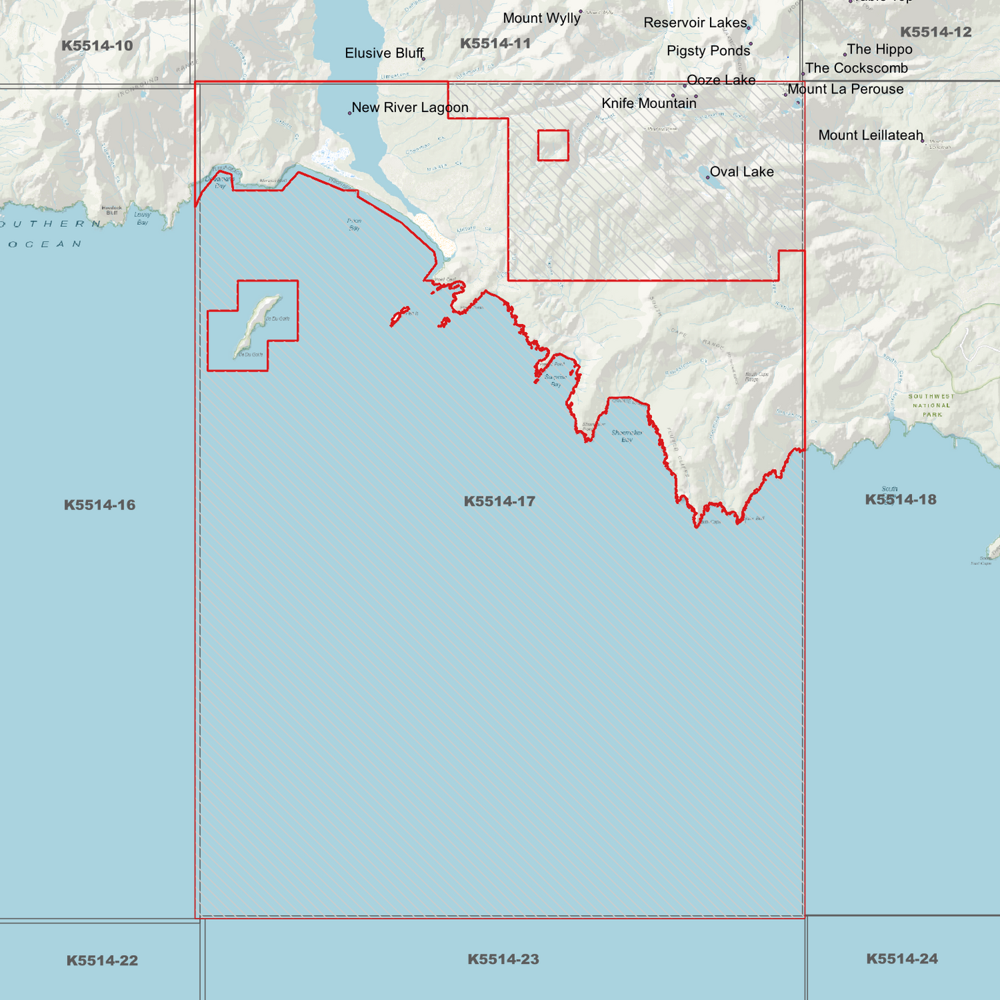 South Cape 1m Digital Elevation Model (K5514-17)