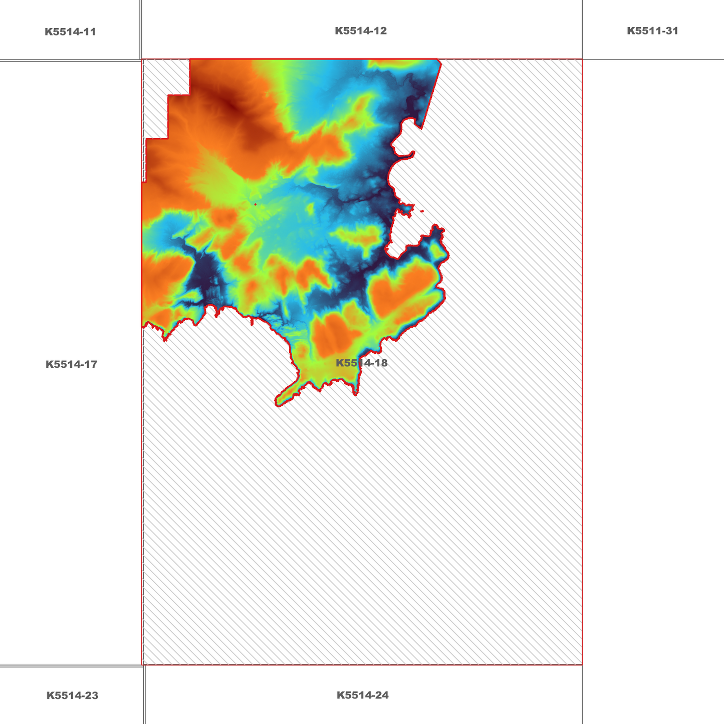 Cockle Creek 1m Digital Elevation Model (K5514-18)