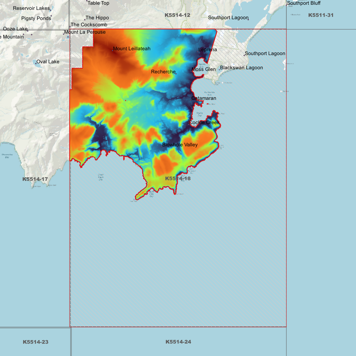 Cockle Creek 1m Digital Elevation Model (K5514-18)