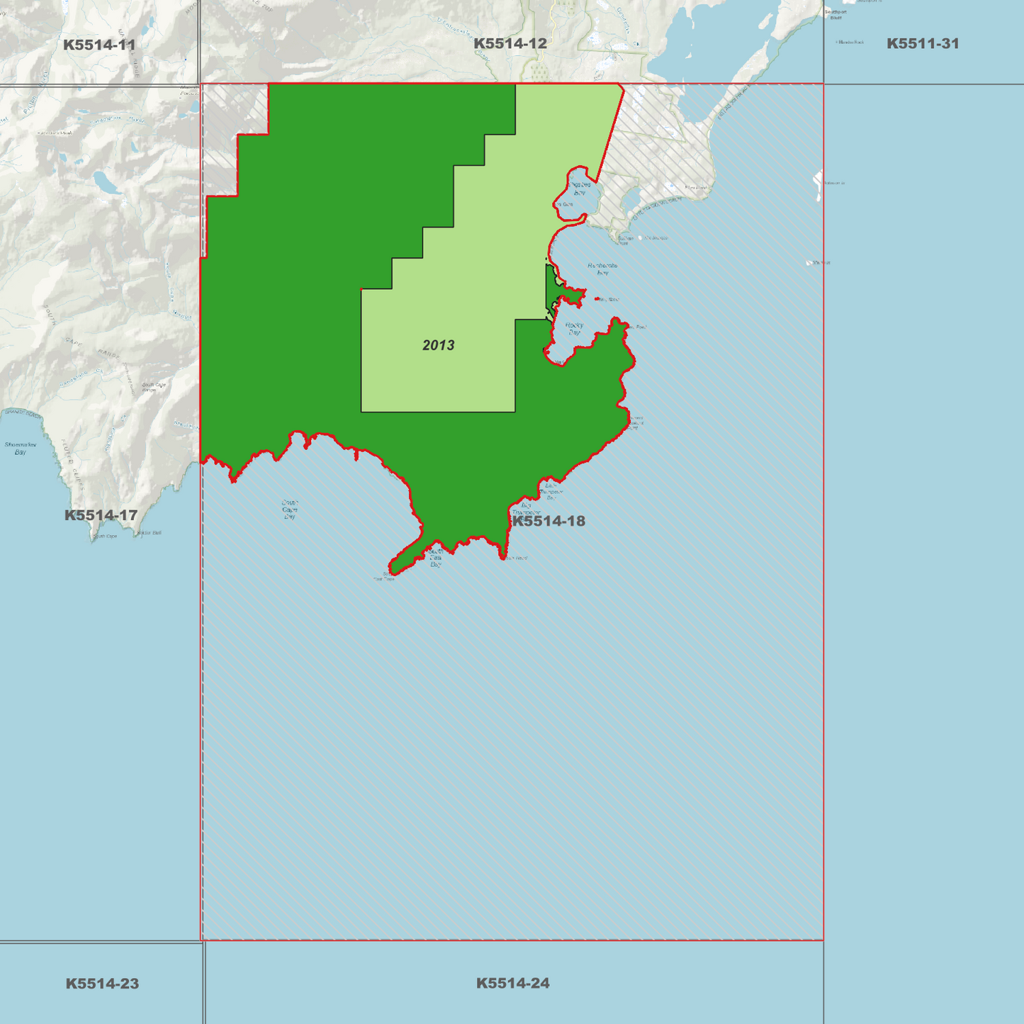 Cockle Creek 1m Digital Elevation Model (K5514-18)