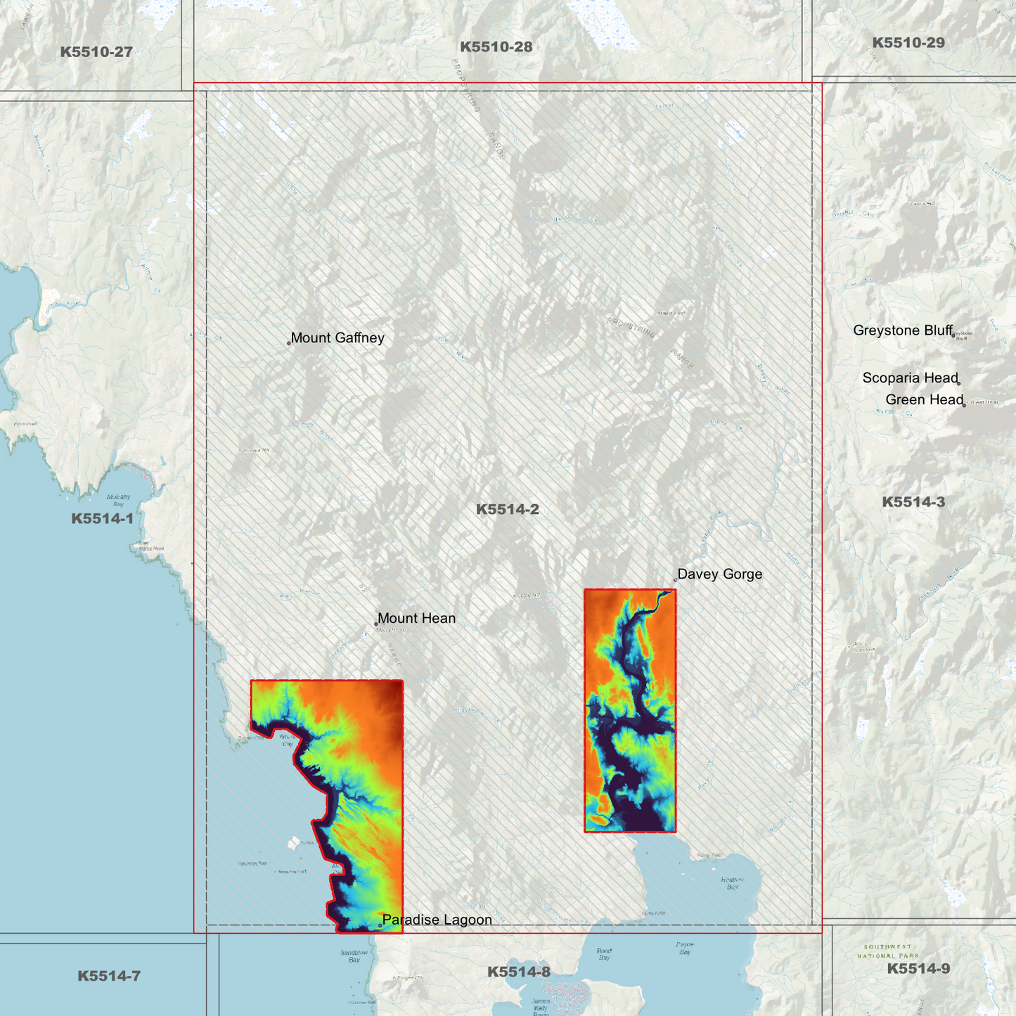 Davey Gorge 1m Digital Elevation Model (K5514-2)