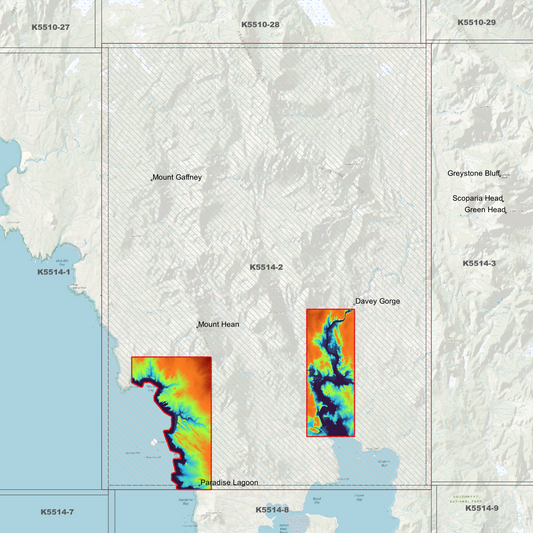 Davey Gorge 1m Digital Elevation Model (K5514-2)