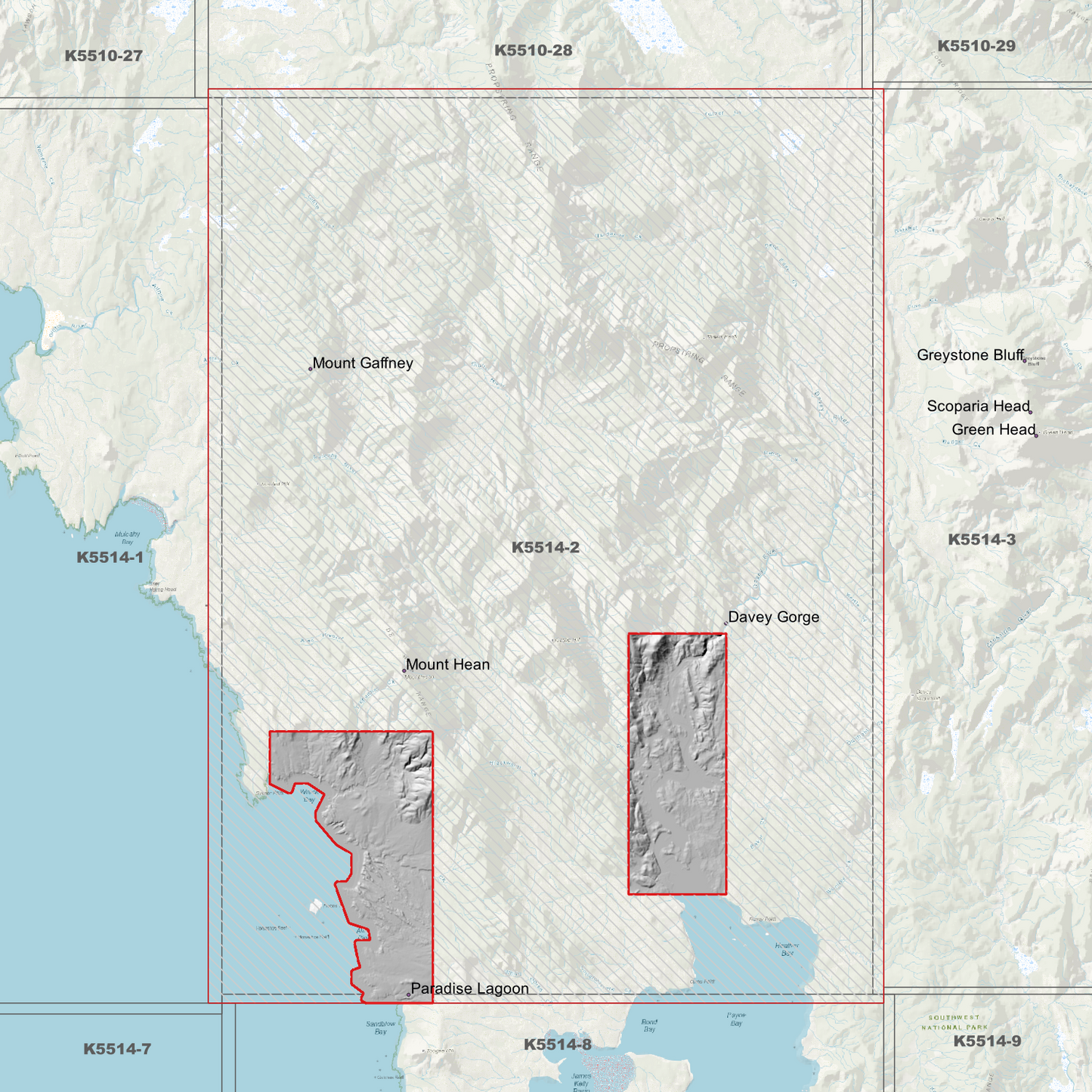 Davey Gorge 1m Digital Elevation Model (K5514-2)