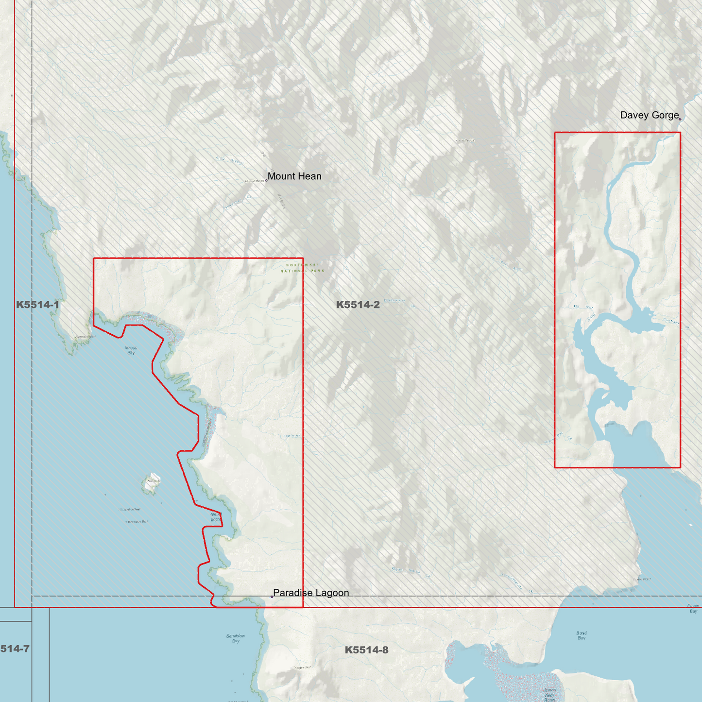 Davey Gorge 1m Digital Elevation Model (K5514-2)
