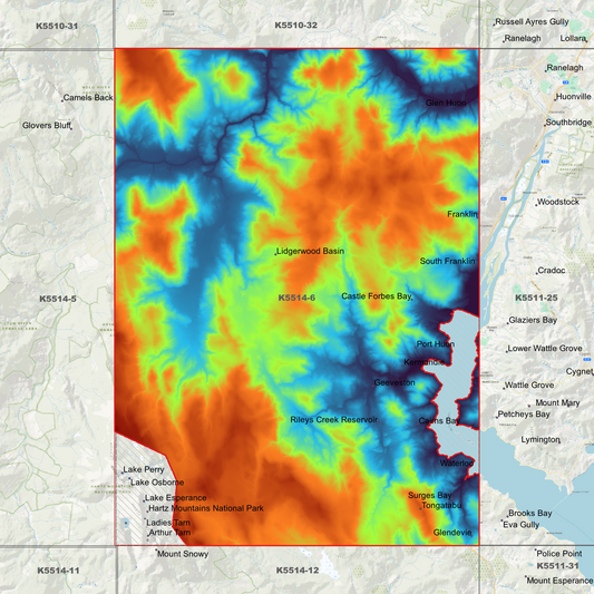 Geeveston 1m Digital Elevation Model (K5514-6)