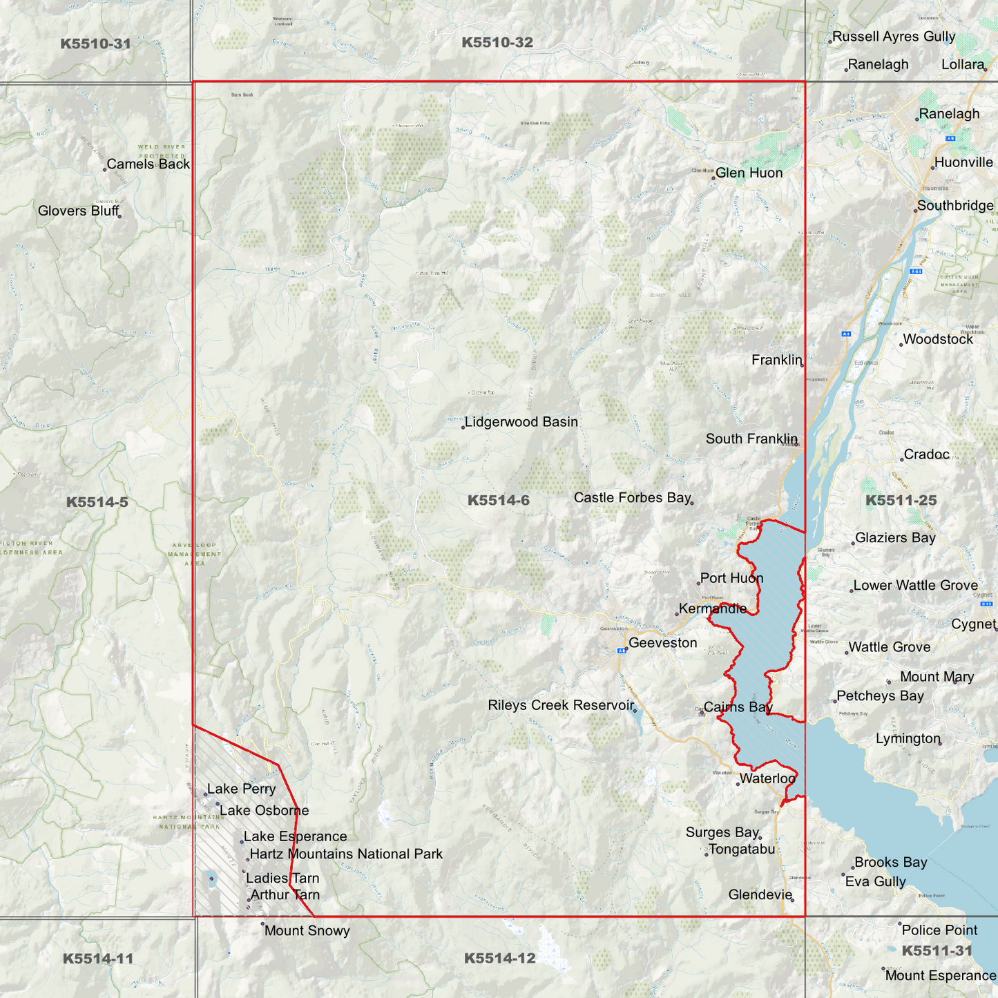 Geeveston 1m Digital Elevation Model (K5514-6)