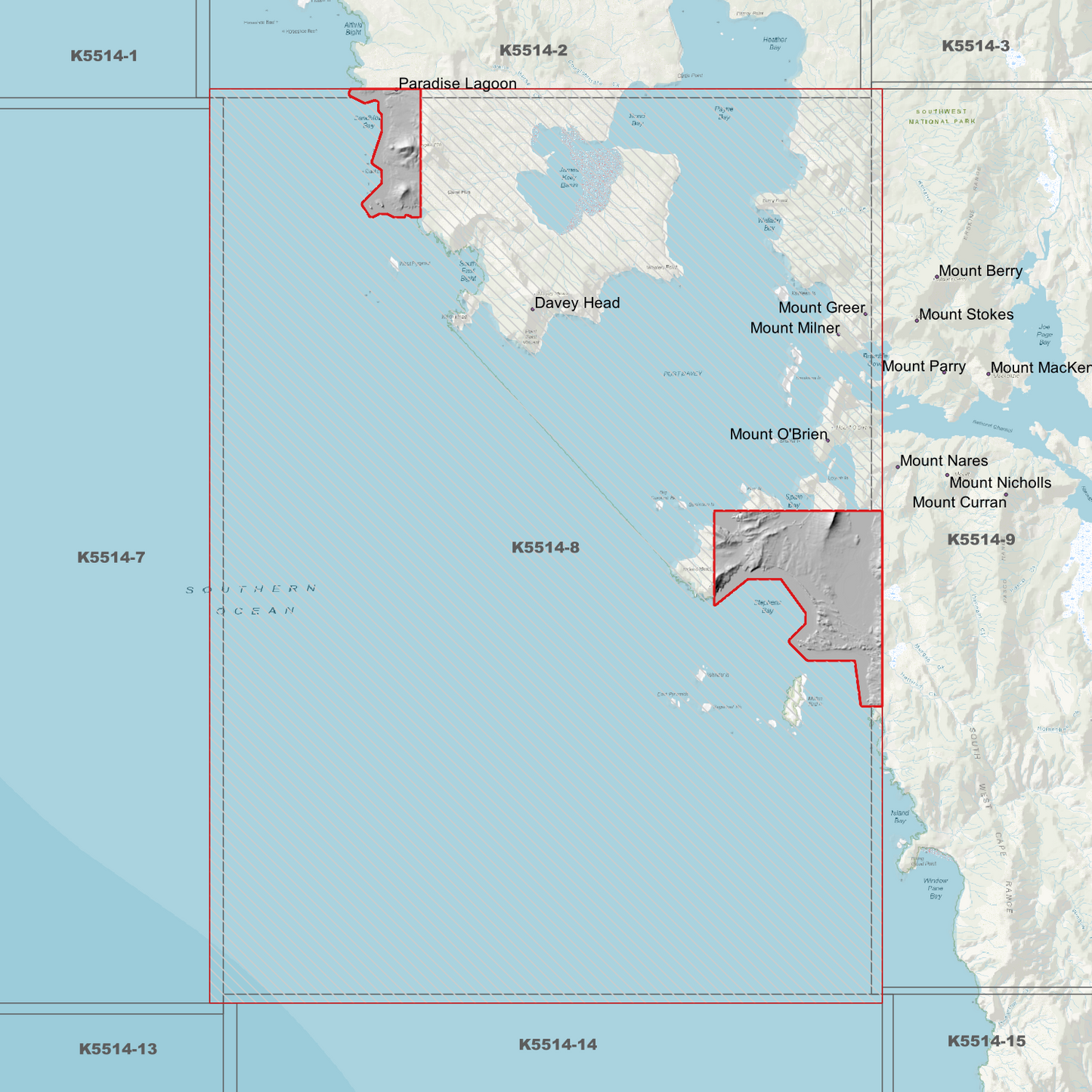 Port Davey 1m Digital Elevation Model (K5514-8)