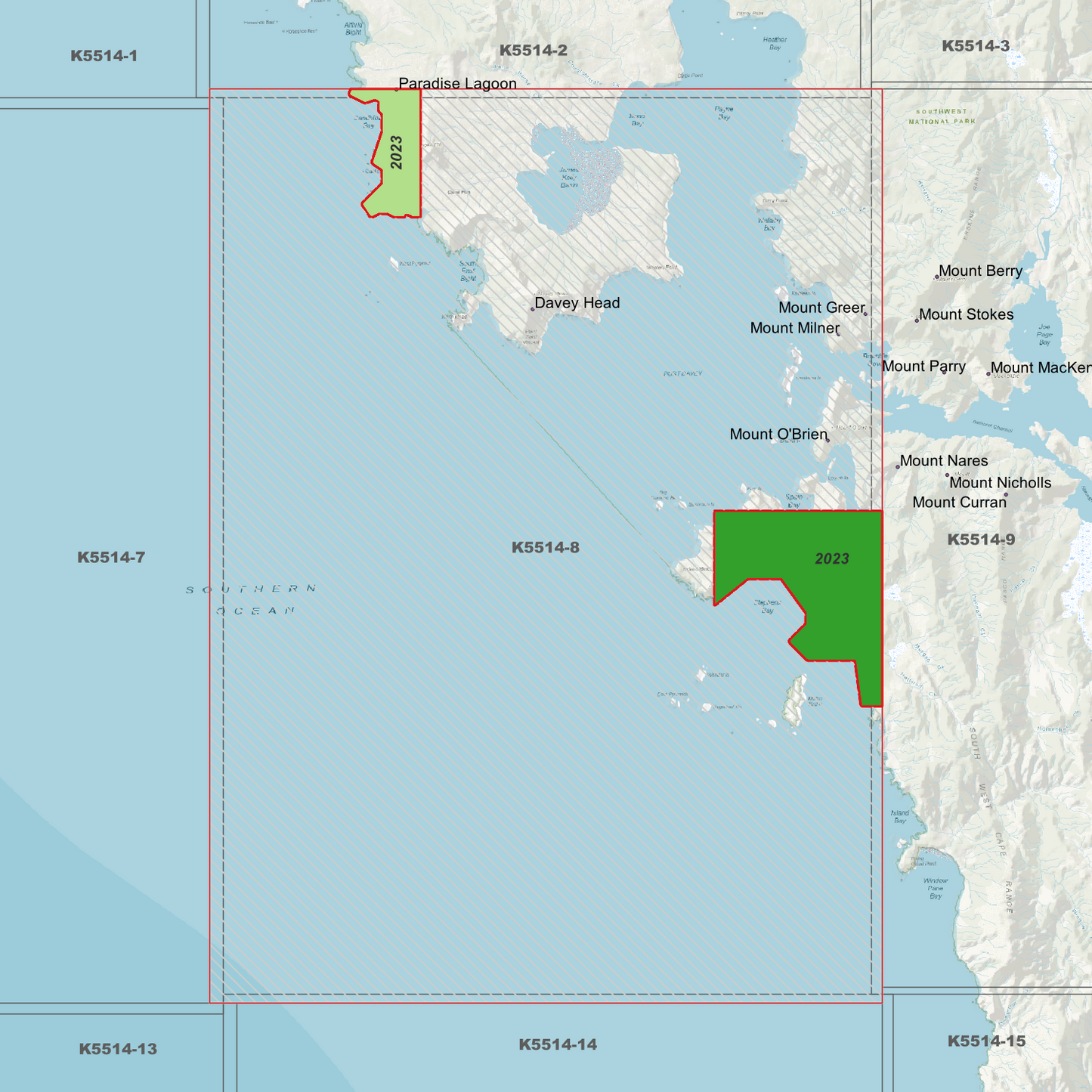 Port Davey 1m Digital Elevation Model (K5514-8)