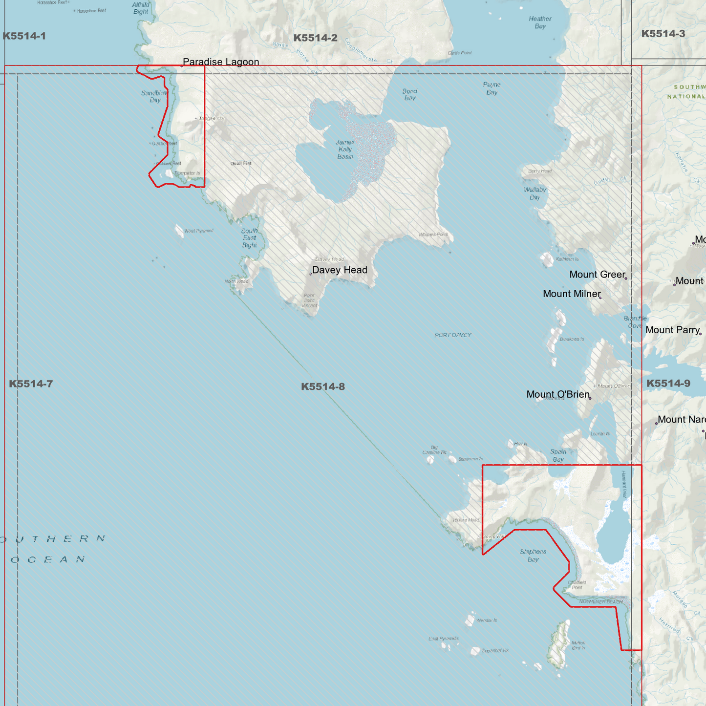 Port Davey 1m Digital Elevation Model (K5514-8)