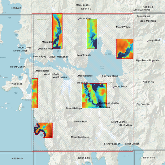 Bathurst Harbour 1m Digital Elevation Model (K5514-9)